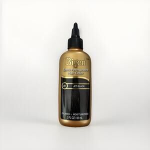 Bigen Semi-Permanent Hair Color JB1 Jet Black 3 oz Oil Rich Gray Coverage